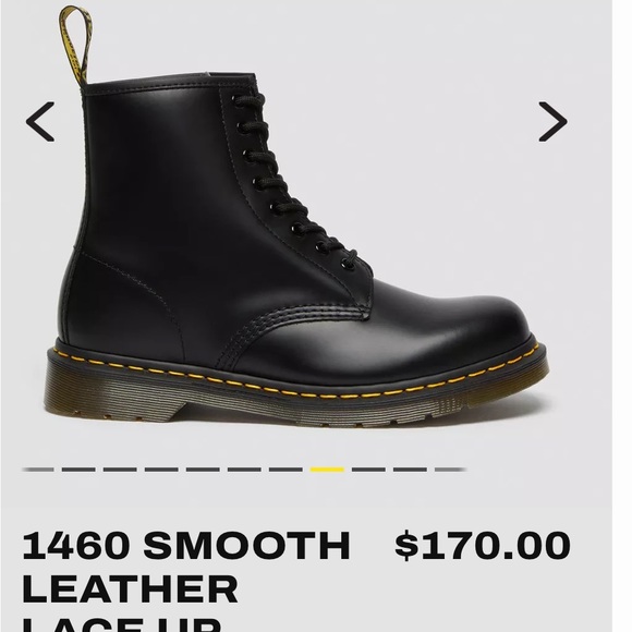 Doc marten 1460 black lace up 8 hole boots EUC size 7 US-M/ 38 EU / 8US-L - Picture 15 of 16